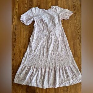 Who What Wear Lavender Floral Dress